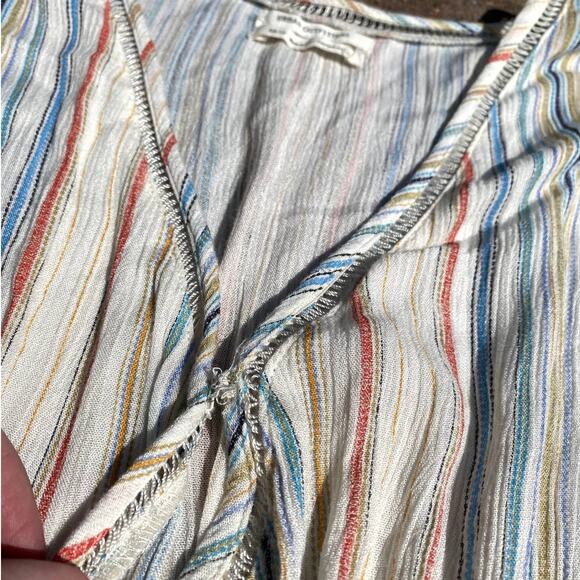 Urban Outfitters Moonstruck Surplice Romper Striped Size Extra Small OB804490 - Picture 11 of 14